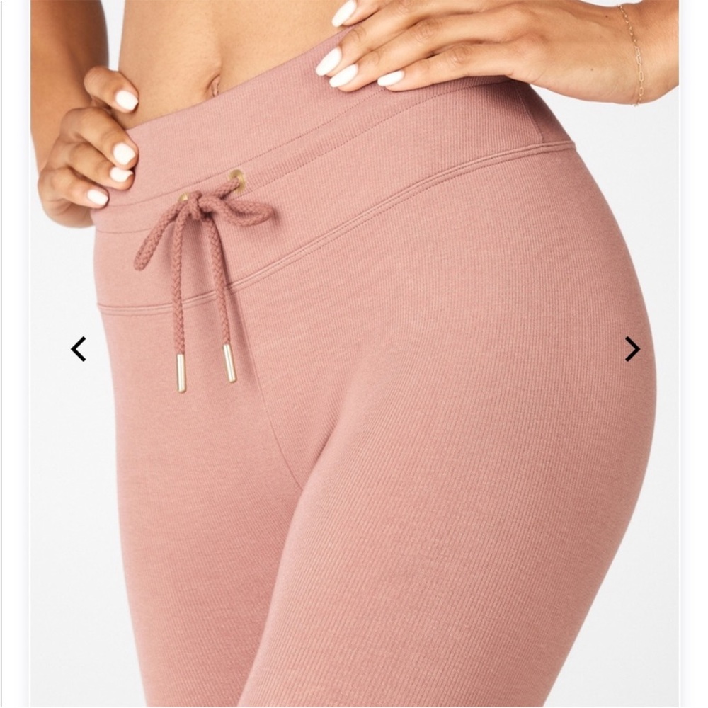 Grey Fabletics drawstring leggings - Picture 7 of 8